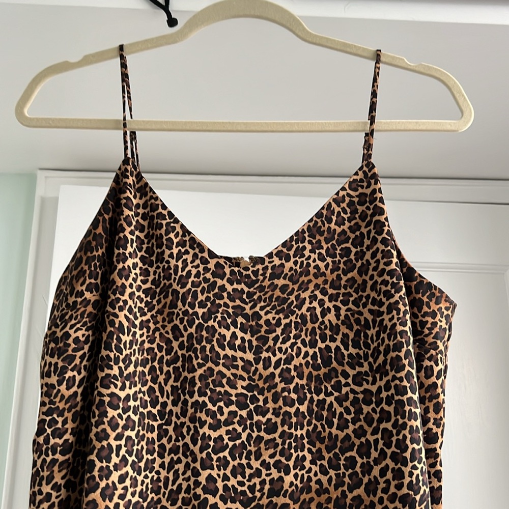 J. Crew Factory Leopard Print Slip Dress - image 3